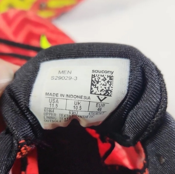 Saucony Men's Havok XC Running Shoes With Spikes 11.5 Vizi Red Citron S29029-3 - Picture 10 of 10